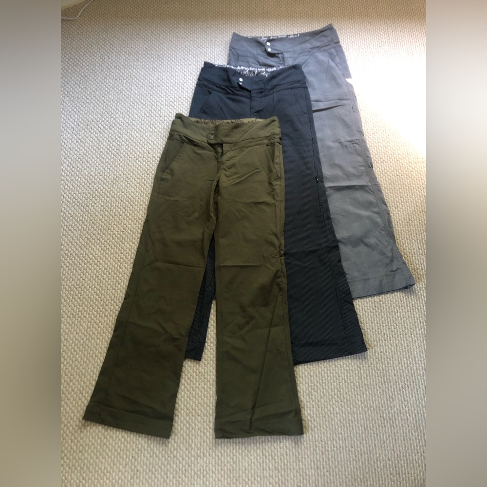 Lot of 3 Lululemon TrailTrouzer Dress Pants Size 6